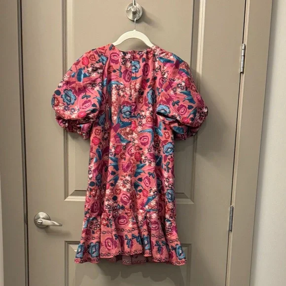 FARM Rio Blush Floral Birds Mini Dress - Picture 6 of 6